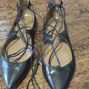 Aquazurra Black Flats size 6 1/2